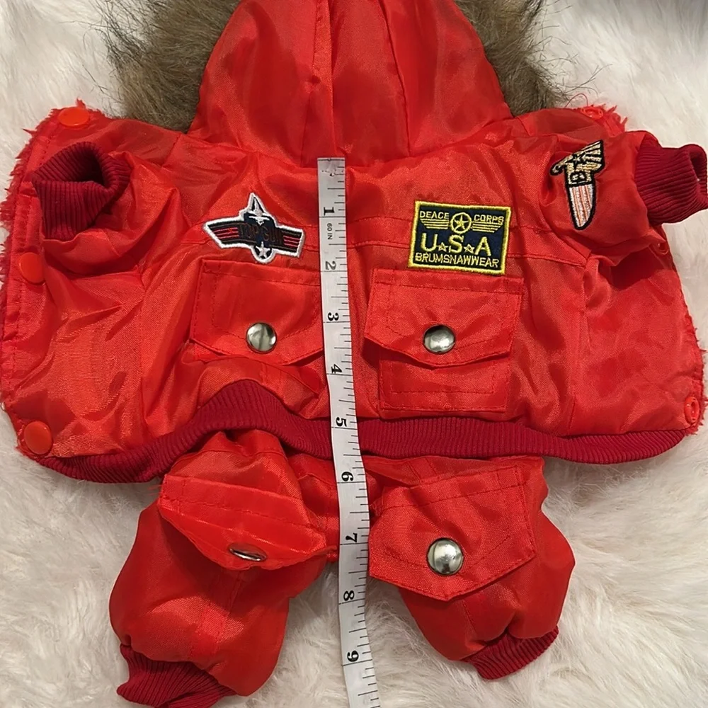 Cozy dog winter jacket